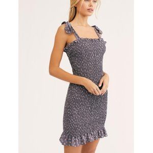 NWT Free People Bella Smocked Slip Dress
